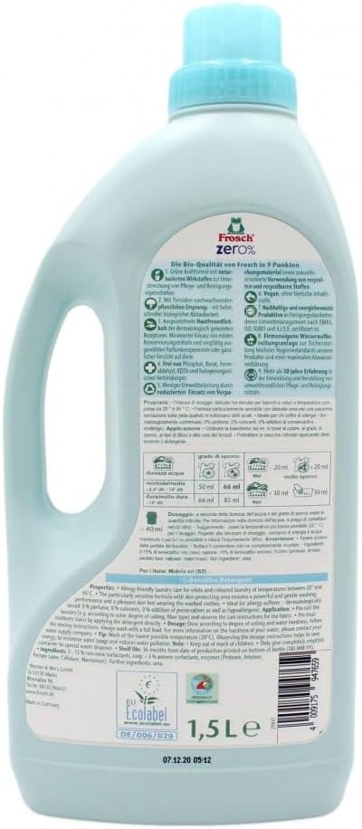 Frosch Zero Çamaşır Deterjanı